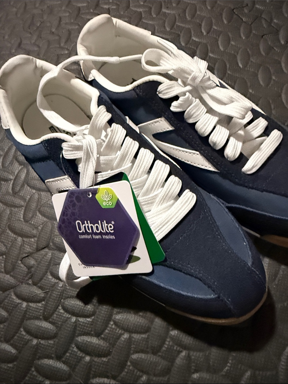 Tretorn navy and White Sneakers with Ortholite Tag 7